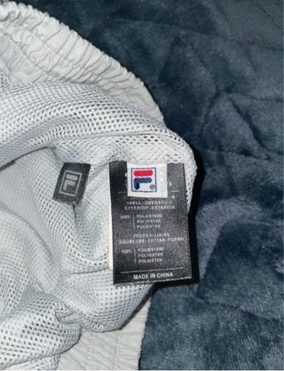 Giacca a vento Fila blu e grigia