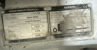 Carrerilla elevadora Nissan 25 Diesel Y1D2A250