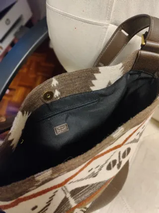 Bolso Parfois étnico marrón y multicolor