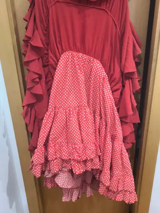 Traje de flamenca con volantes