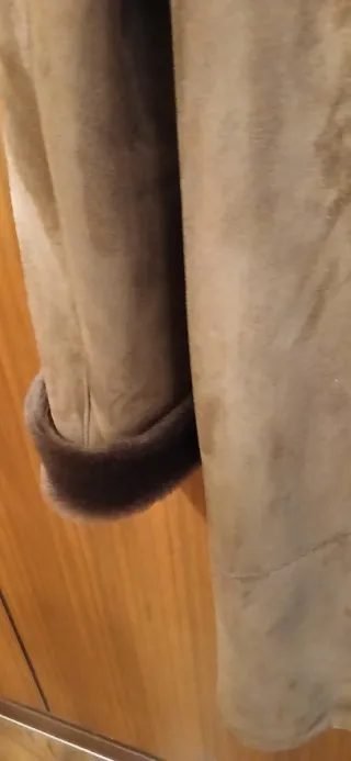 Cappotto in montone vintage marrone