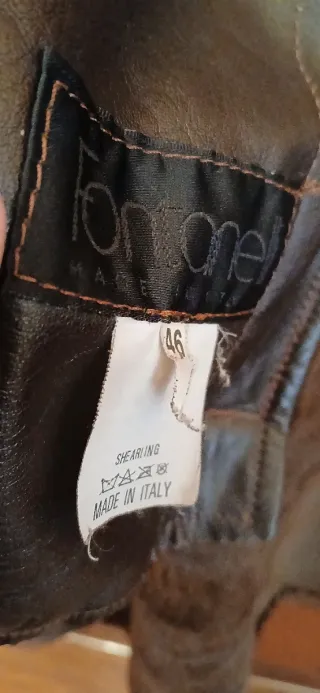 Cappotto in montone vintage marrone