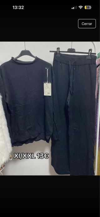 Conjunto punto negro Talla XL/XXL