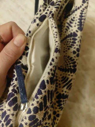 Mochila O Bag Beige y Azul