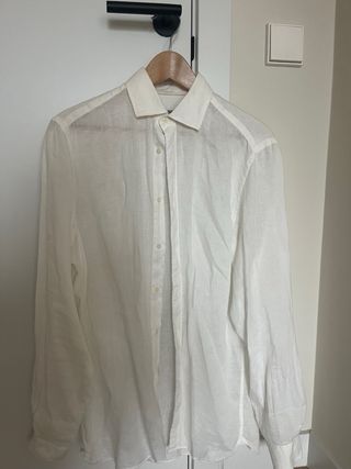 Camisa Lino Blanca 100%
