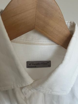 Camisa Lino Blanca 100%