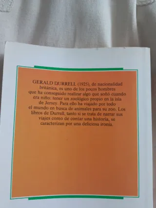 Libro juvenil de Gerald Durrell
