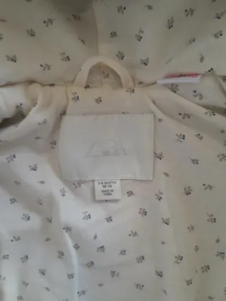 Buzo efecto pelo bebé 3-6 meses