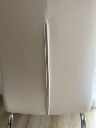 Silla Comedor/Salón Piel Sintética Cromada