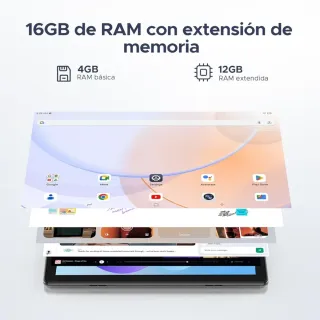 Tablet Doogee U10 VIP 16GB/128GB Negra Precintada