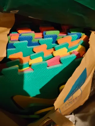 Alfombra Puzzle Goma EVA Colores