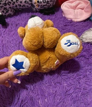 Peluche cane Trudi marrone e bianco