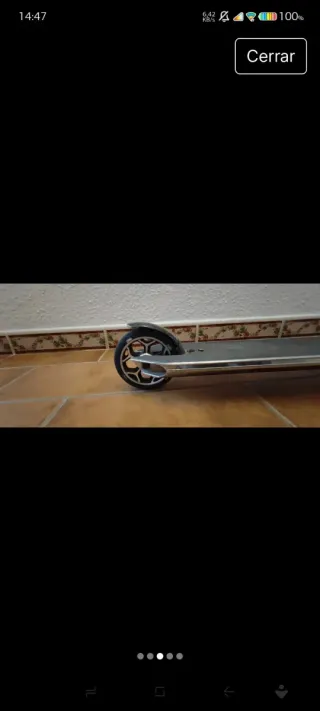 Patin de freestyle plateado