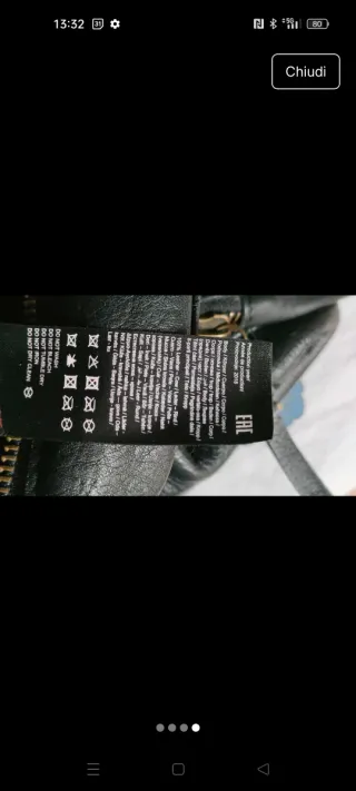 Borsa in vera pelle nera con tracolla