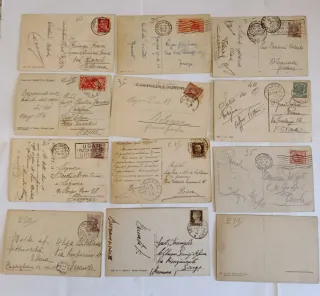 Lotto 12 Cartoline d'epoca