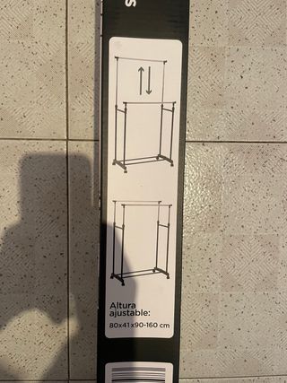 Perchero Doble Bek Metálico y Plástico