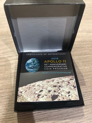 Moneda Plata 50 Aniversario Apolo 11