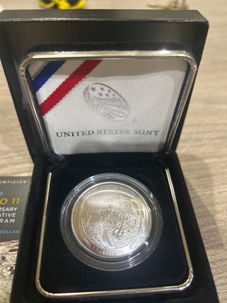Moneda Plata 50 Aniversario Apolo 11