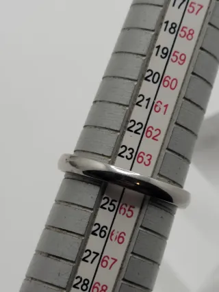 Anillo acero quirúrgico con Piedra Verde