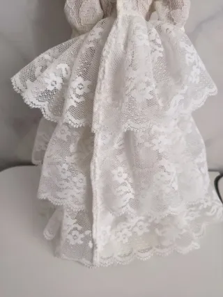 Abito da sposa per bambola Barbie in pizzo bianco