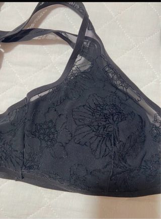 Sujetador Gisela 100B Negro Encaje