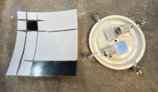 Aplique de pared cristal y plástico 2 bombillas