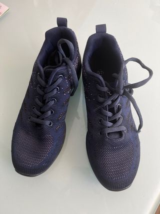 Zapatillas Baile Moderno Talla 37 Azul/Rosa