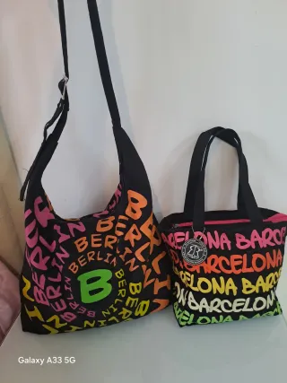 Set 2 borse multicolor