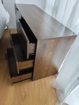 Cómoda 6 cajones madera