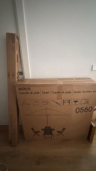 Comedor Antalya con toldo y 4 sillas