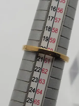 Anillo Corazón Baño Oro Circonita