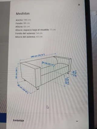 Sofá IKEA Klippan verde 2 plazas