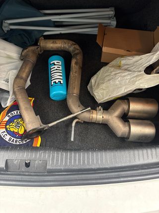 Tubo escape doble salida en 1 LADO!