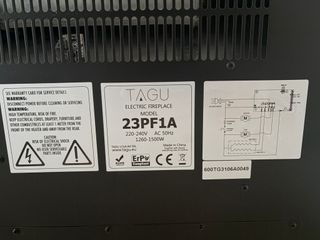 Chimenea Eléctrica Empotrable TAGU - Como Nueva