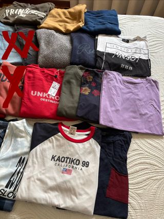 Lote Ropa Hombre Talla S = 19 prendas