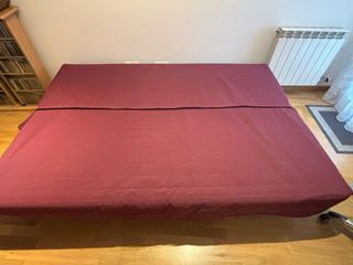 Sofá Cama Ikea Vino Tinto.