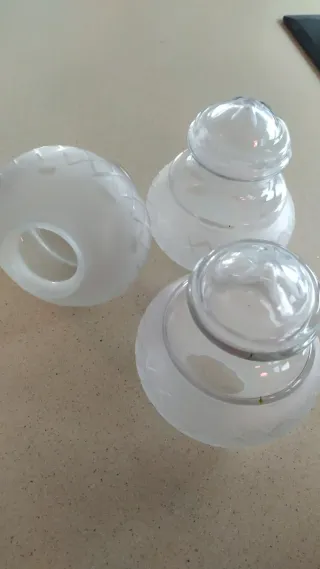 Tulipas de cristal antiguas