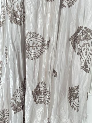 Vestido Zara asimétrico beige y marrón