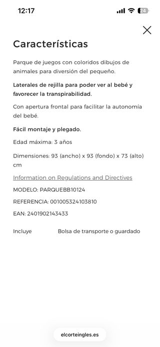 Parque infantil con animales