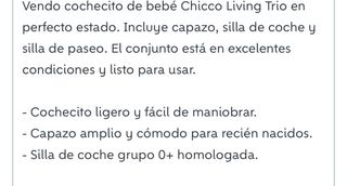 Coche Bebé Trio Chicco