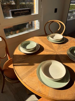 Antigua mesa Biedermeier 1815-1848 Alemania