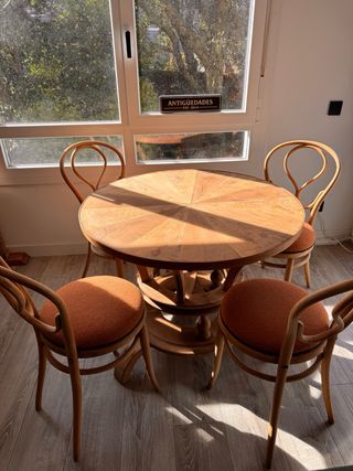 Antigua mesa Biedermeier 1815-1848 Alemania