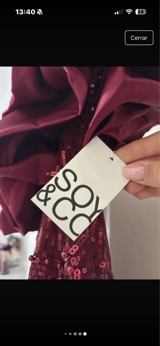 Vestido de fiesta rojo