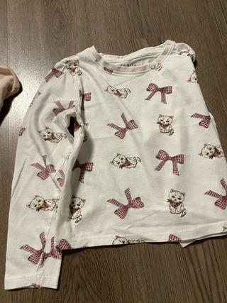 Lote 3 camisetas niña talla 5-6