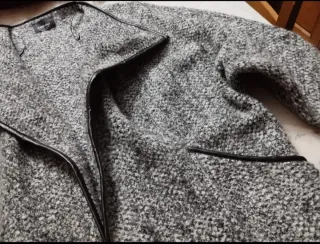 Soprabito donna grigio e nero