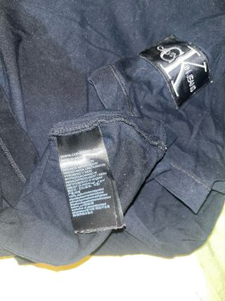 T-shirt Calvin Klein nera con logo