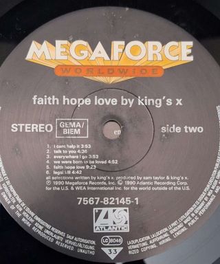 Vinilo LP King's X - Faith Hope Love