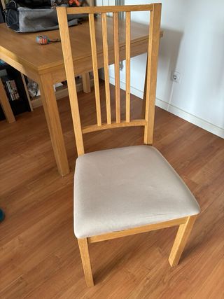 Mesa de salón extensible 90x90 a 170x90 + 3 sillas