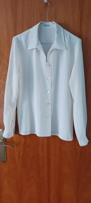 Camisa fluida Kamaye blanca