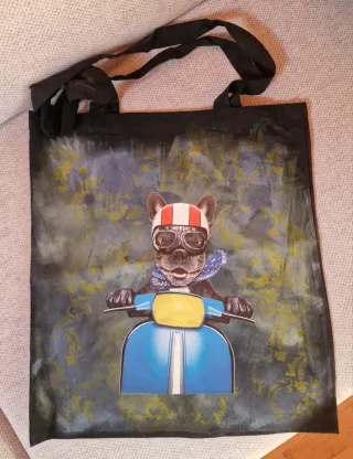 Bolso Tote Perro Motero